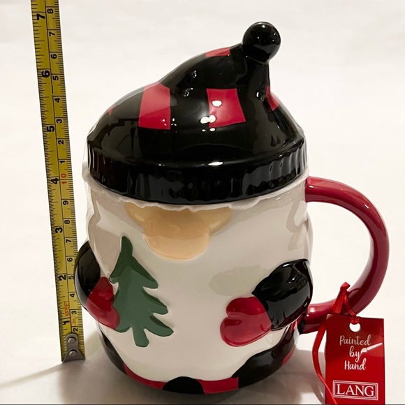 Lang Winter/Christmas Gnome Ceramic Mug With Hat Topper - Picture 9 of 10